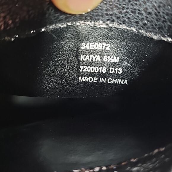 Calin Klein Kaiya Open Toe Suede heeled Ankle Boots Womens Size 6.5 - Picture 11 of 12